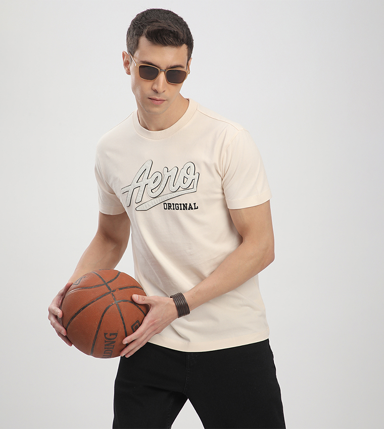 Aero Men's Logo Embroidered T-Shirt