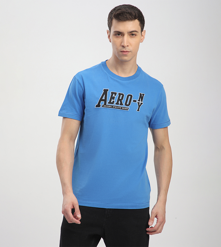 Aero Men's Logo Embroidered T-Shirt