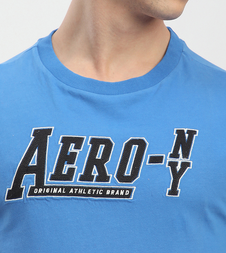 Aero Men's Logo Embroidered T-Shirt