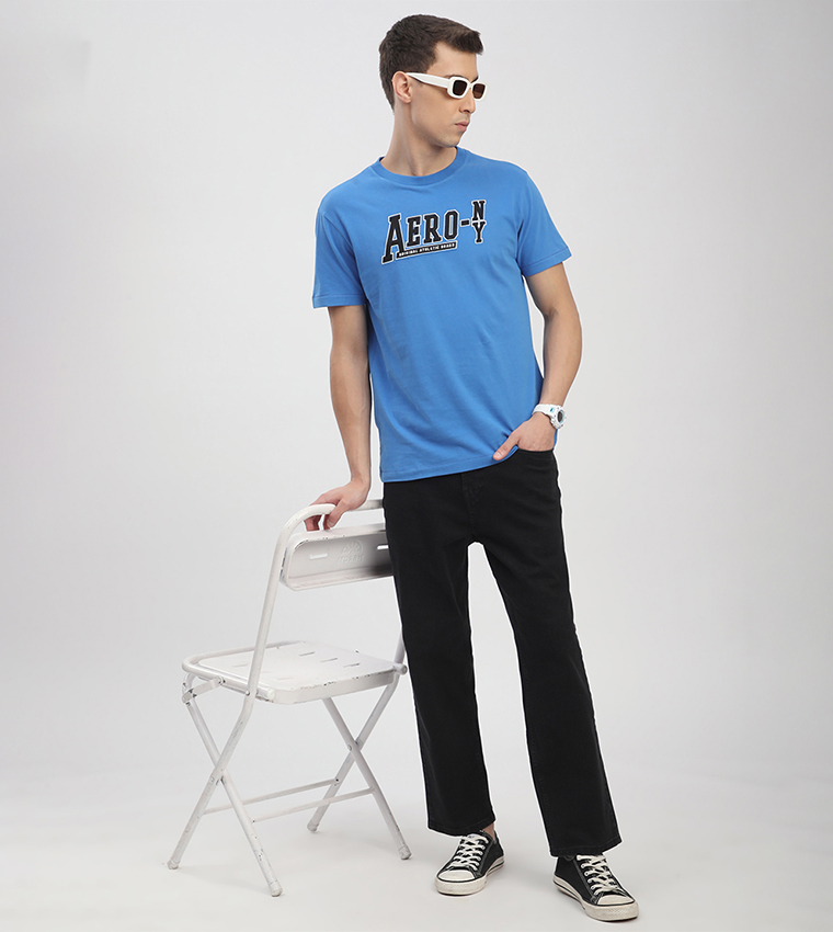 Aero Men's Logo Embroidered T-Shirt
