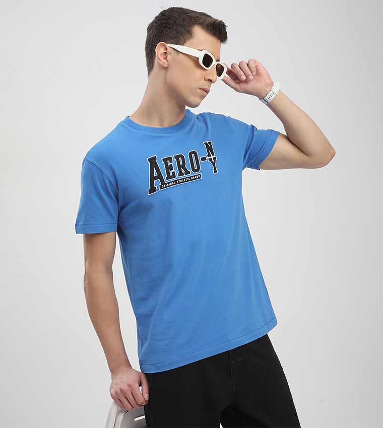 Aero Men's Logo Embroidered T-Shirt