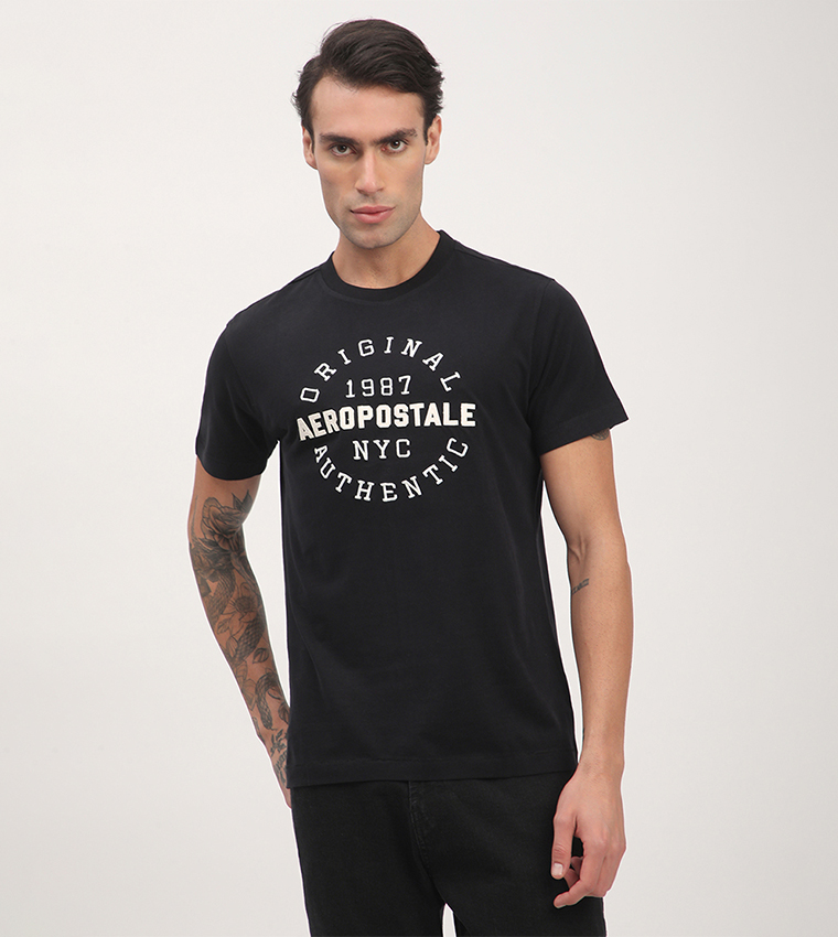 Aero Men's Logo Embroidered T-Shirt