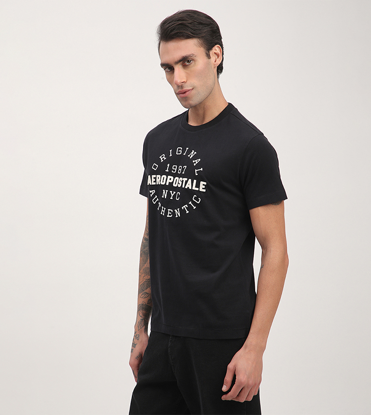 Aero Men's Logo Embroidered T-Shirt