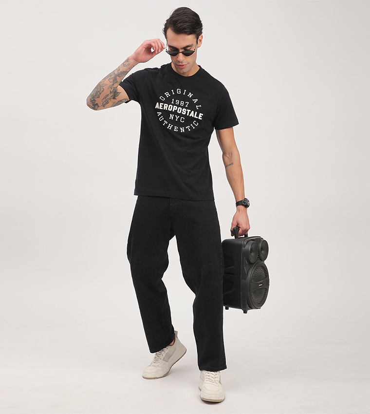 Aero Men's Logo Embroidered T-Shirt