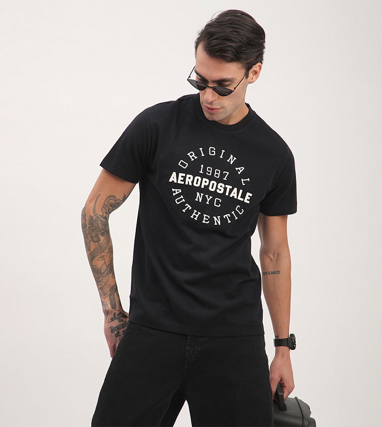 Aero Men's Logo Embroidered T-Shirt