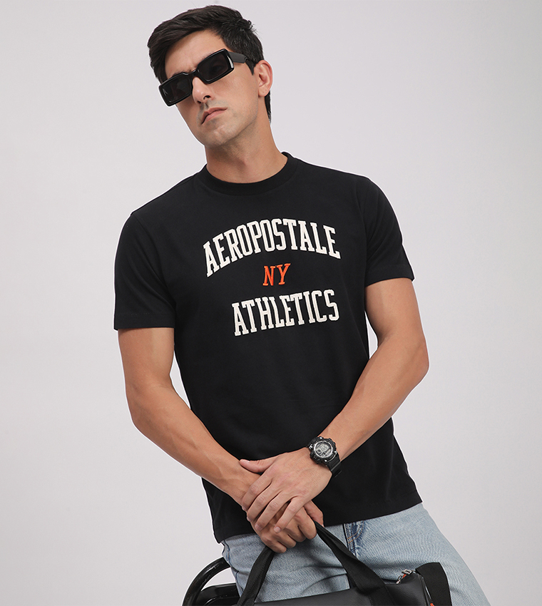 Aero Men's Logo Embroidered T-Shirt