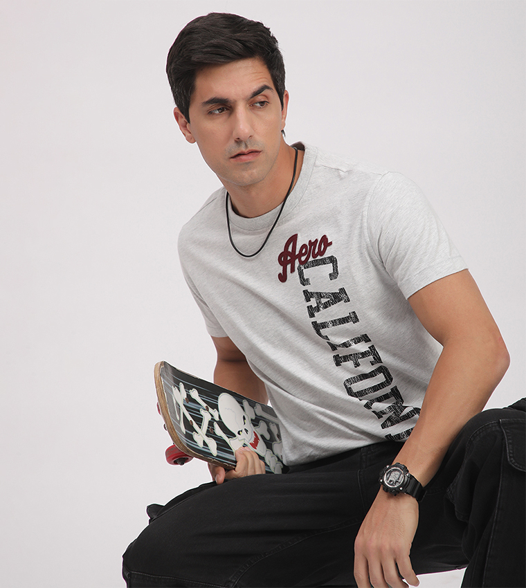 Aero Men's Logo Embroidered T-Shirt