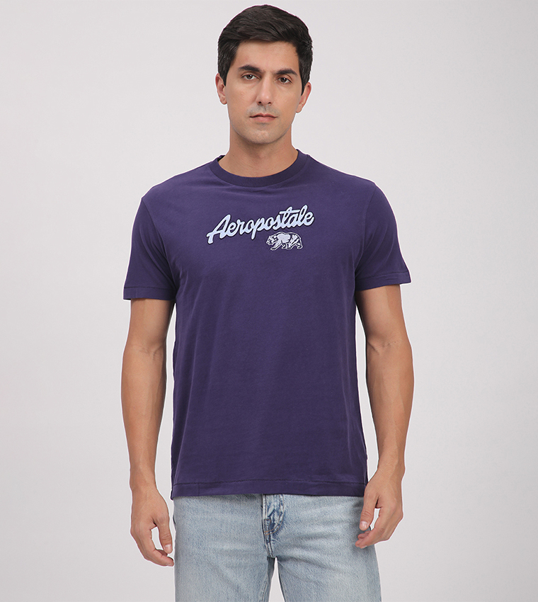 Aero Men's Logo Embroidered T-Shirt