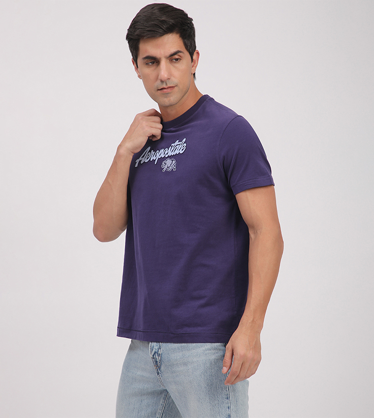 Aero Men's Logo Embroidered T-Shirt