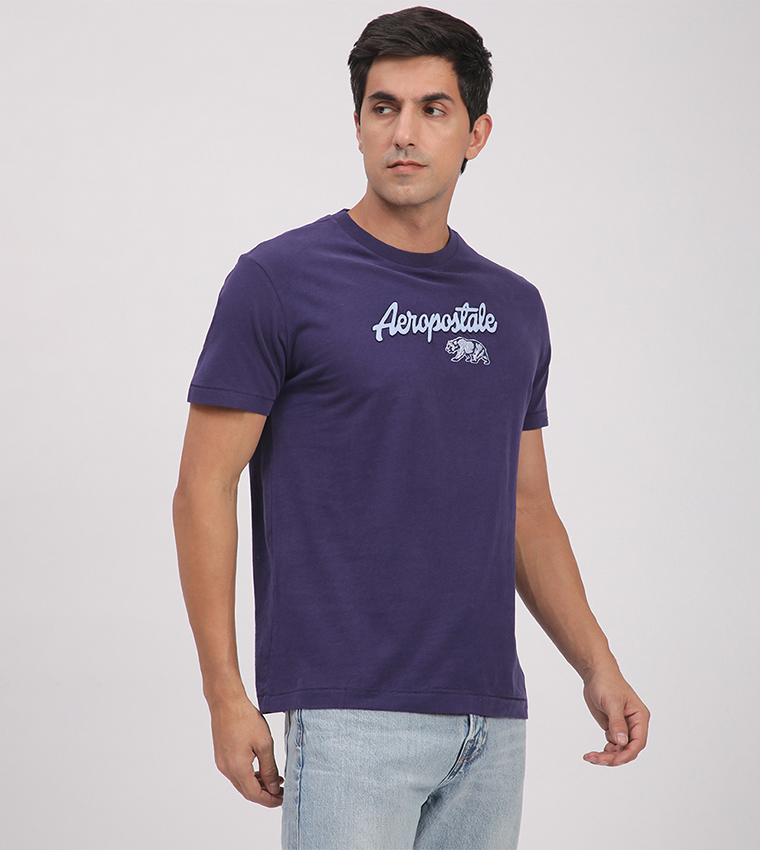 Aero Men's Logo Embroidered T-Shirt