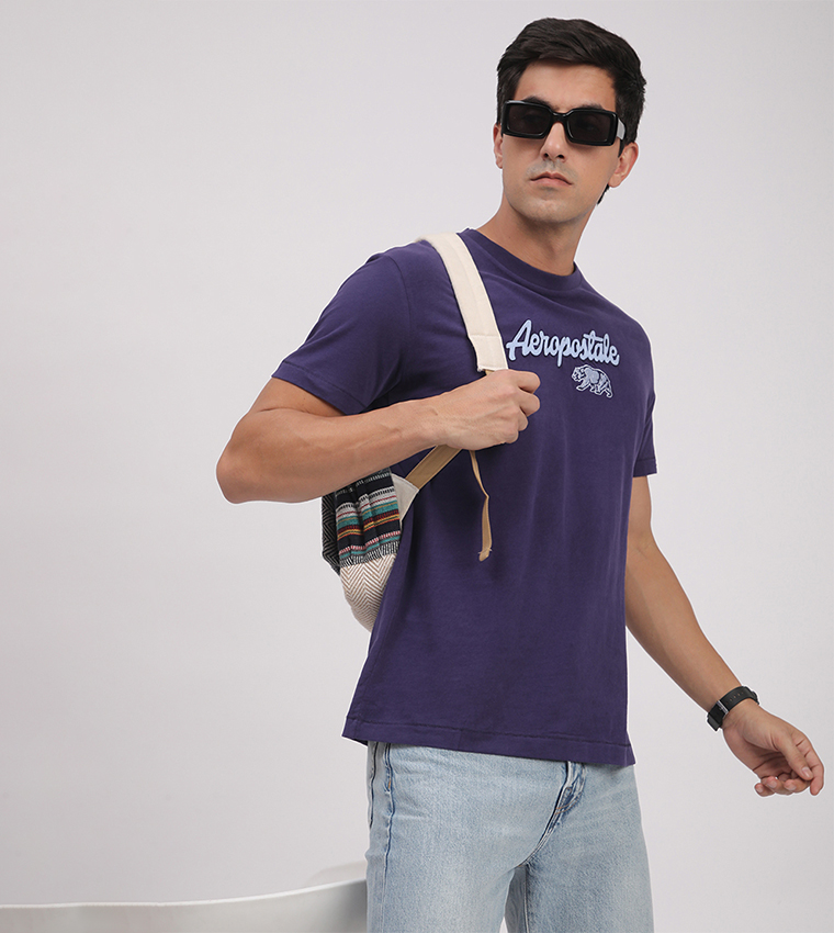 Aero Men's Logo Embroidered T-Shirt