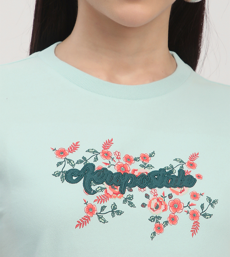 Aero Women's Logo Embroidered T-Shirt