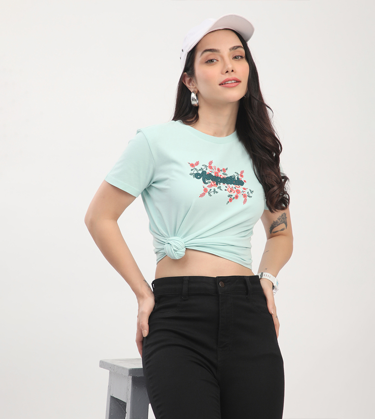 Aero Women's Logo Embroidered T-Shirt