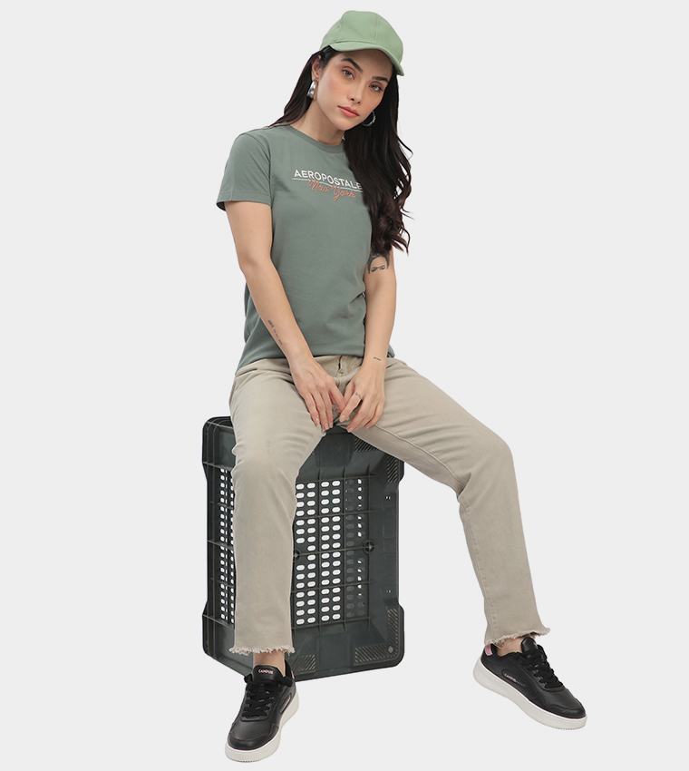 Aero Women's Logo Embroidered T-Shirt