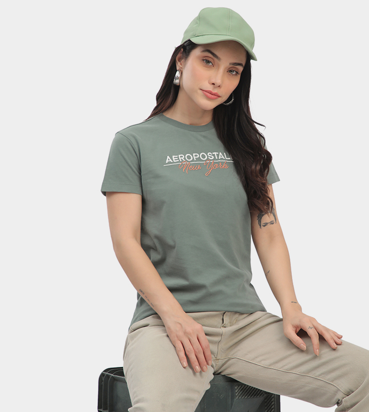 Aero Women's Logo Embroidered T-Shirt