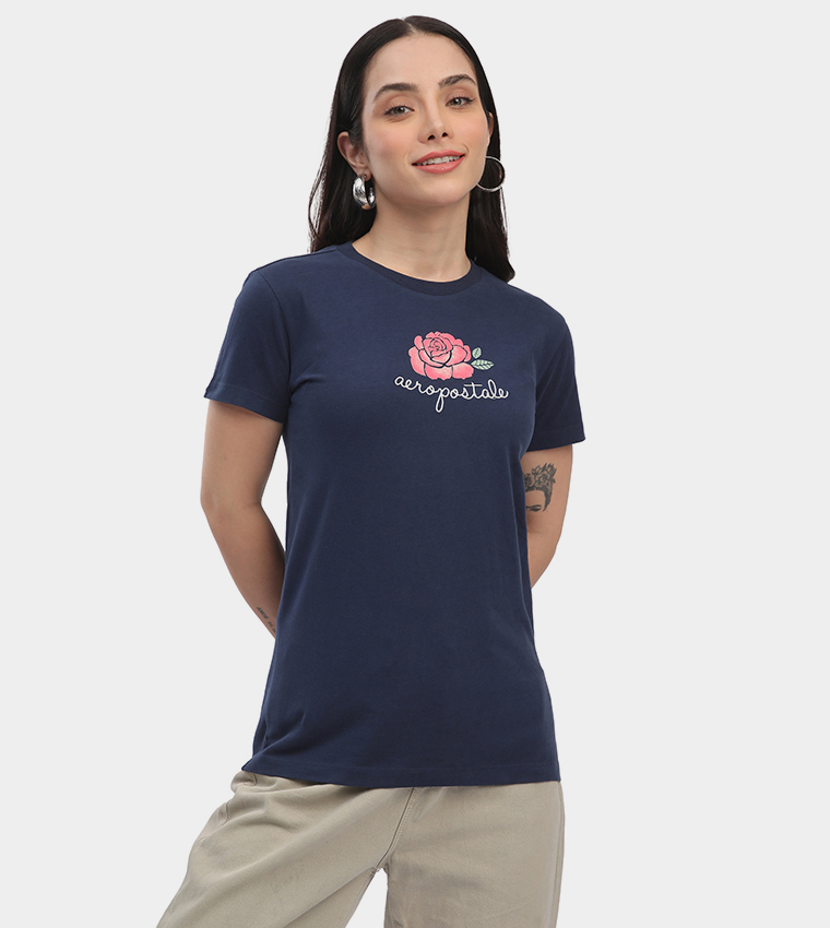 Aero Women's Logo Embroidered T-Shirt