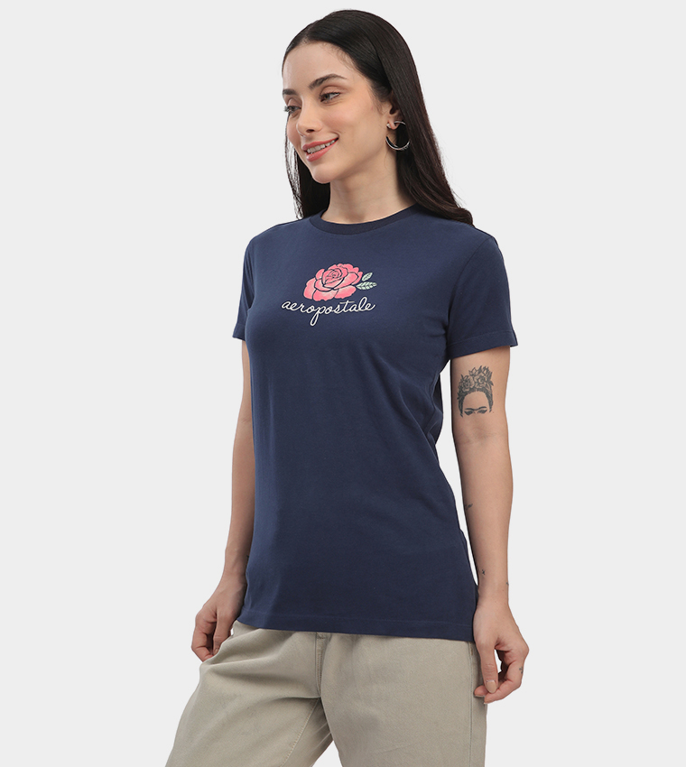 Aero Women's Logo Embroidered T-Shirt