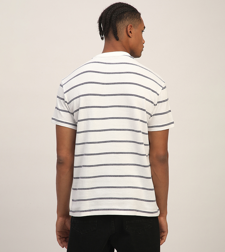 Aero Men's Striped Short Sleeves T-Shirt