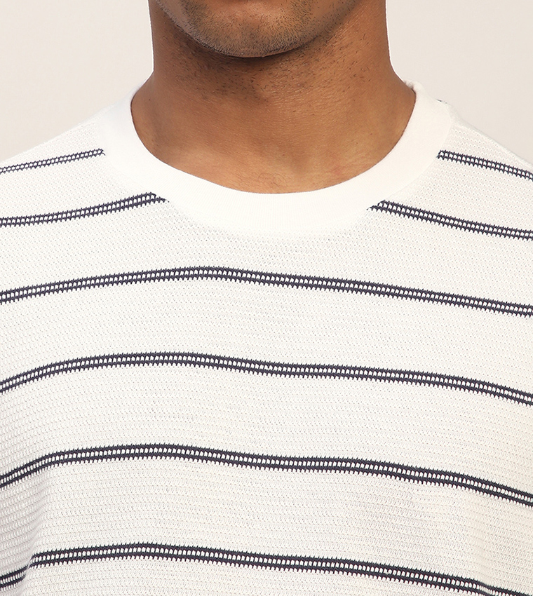 Aero Men's Striped Short Sleeves T-Shirt