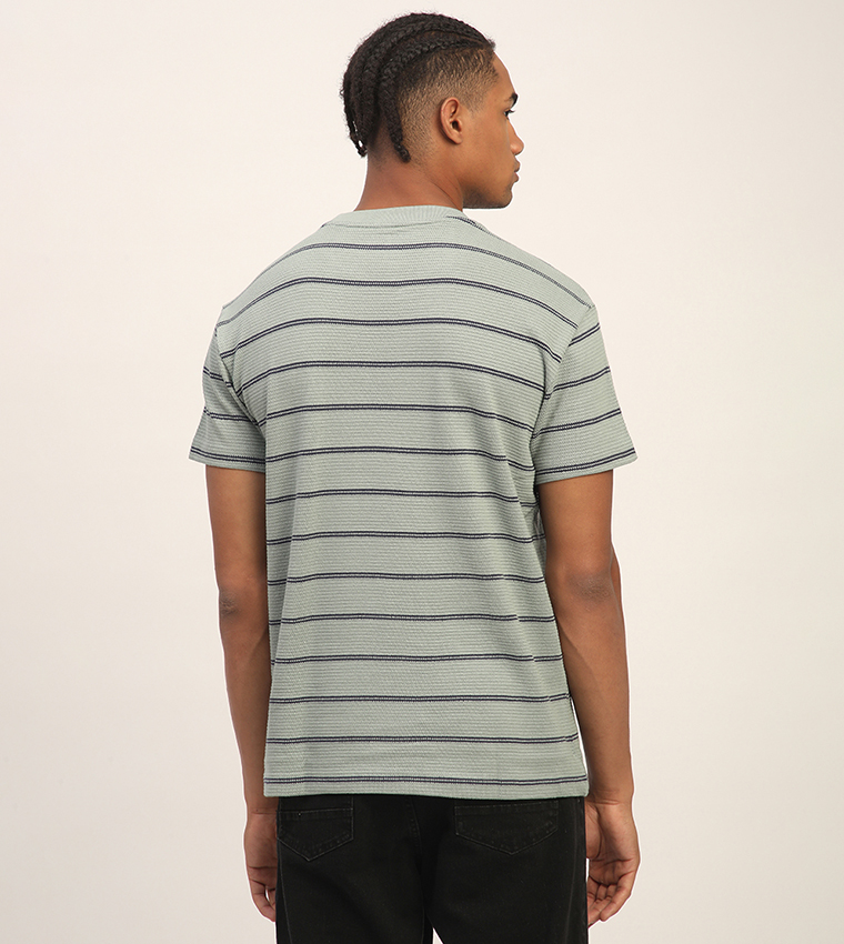 Aero Men's Striped Short Sleeves T-Shirt