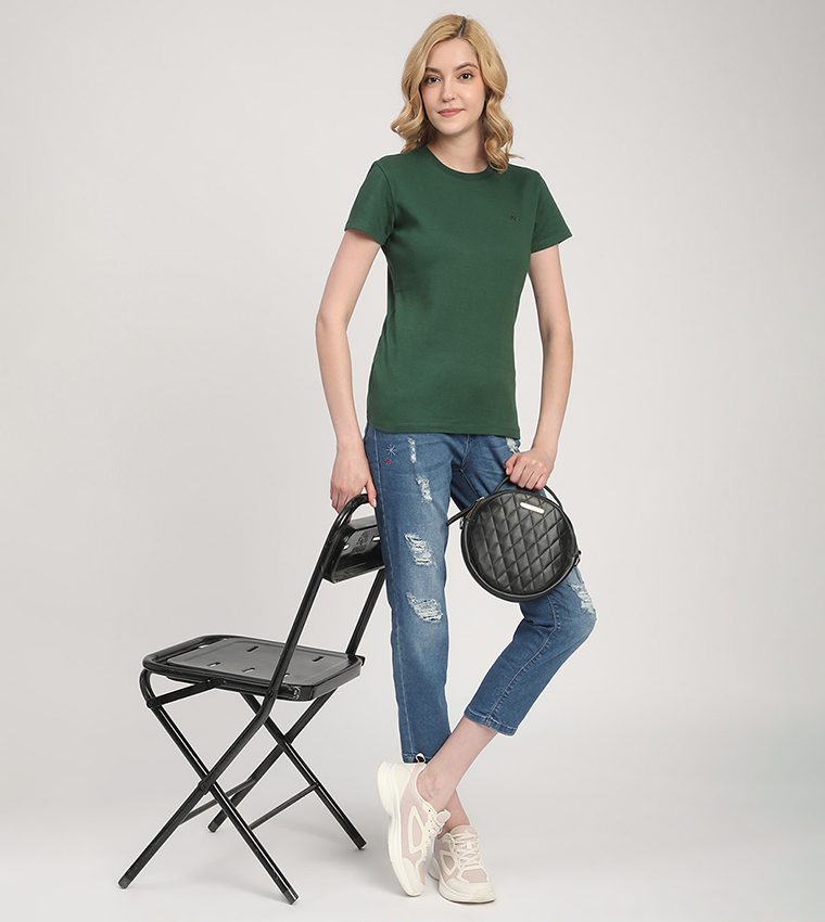 Aero Women's Logo Embroidered T-Shirt