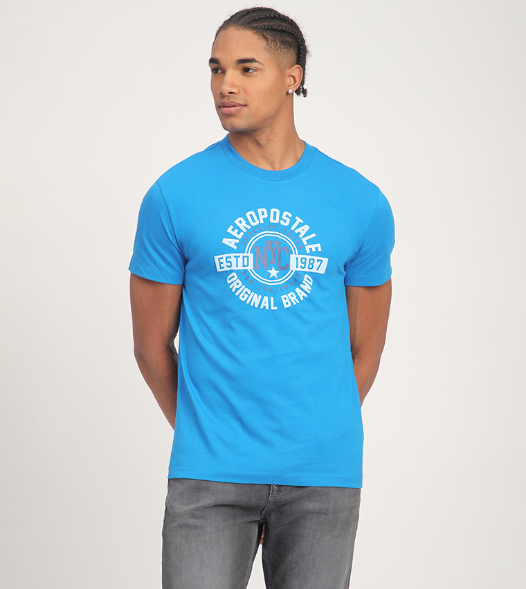 Aero Men's Logo Printed Short Sleeves T-Shirt