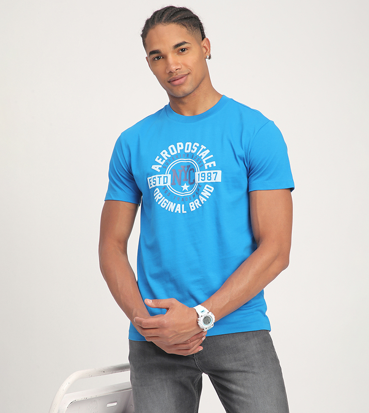 Aero Men's Logo Printed Short Sleeves T-Shirt