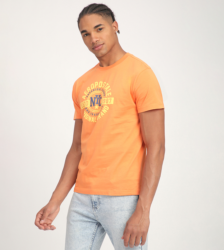 Aero Men's Logo Printed Short Sleeves T-Shirt