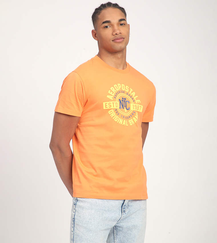 Aero Men's Logo Printed Short Sleeves T-Shirt