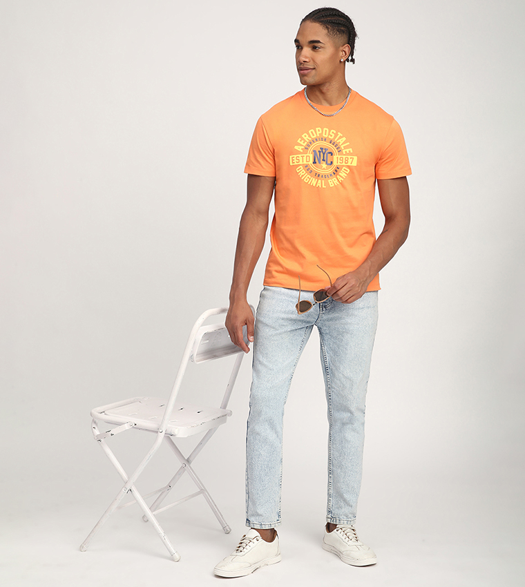 Aero Men's Logo Printed Short Sleeves T-Shirt