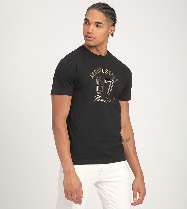 Aero Men's Logo Printed Short Sleeves T-Shirt