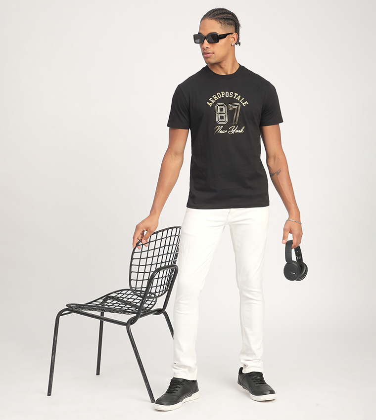 Aero Men's Logo Printed Short Sleeves T-Shirt