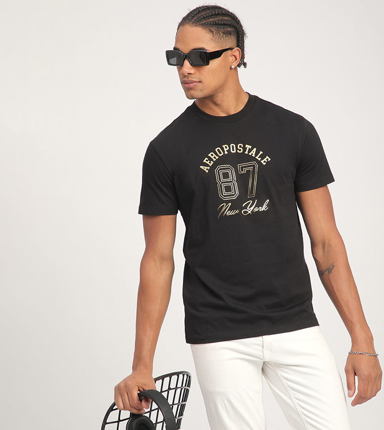 Aero Men's Logo Printed Short Sleeves T-Shirt