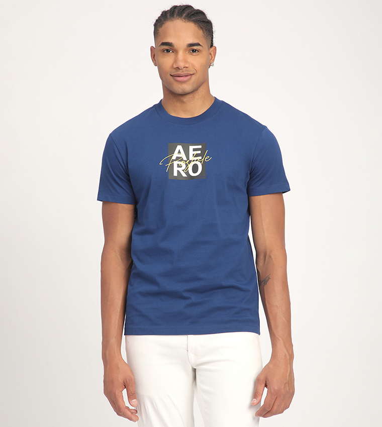 Aero Men's Logo Printed Short Sleeves T-Shirt