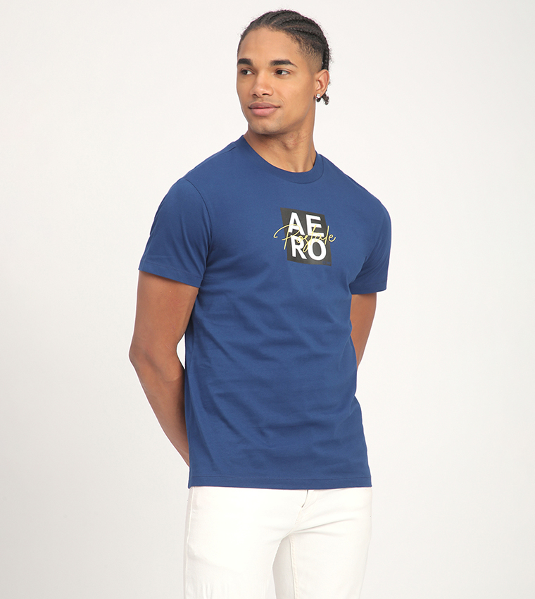 Aero Men's Logo Printed Short Sleeves T-Shirt