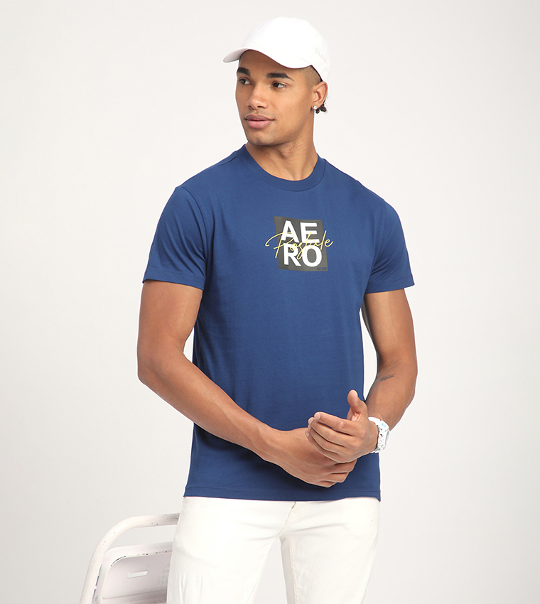 Aero Men's Logo Printed Short Sleeves T-Shirt