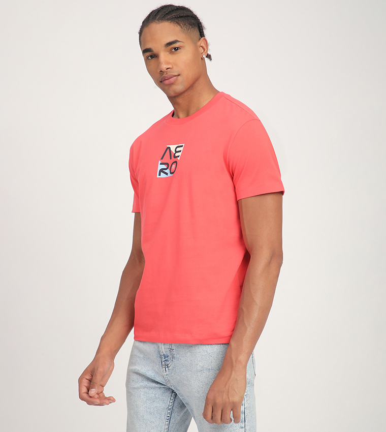 Aero Men's Logo Printed Short Sleeves T-Shirt