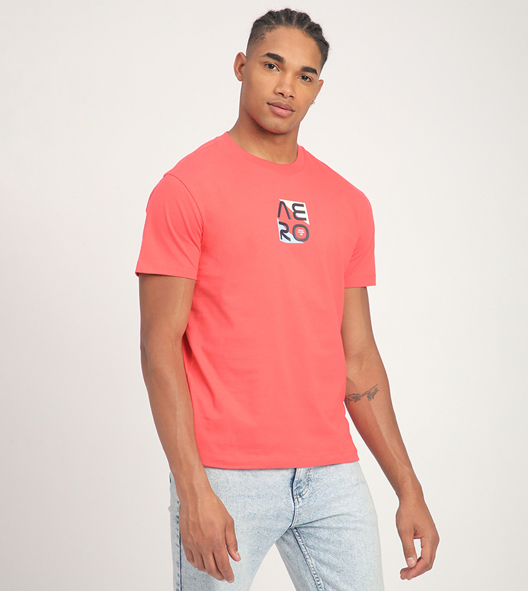 Aero Men's Logo Printed Short Sleeves T-Shirt