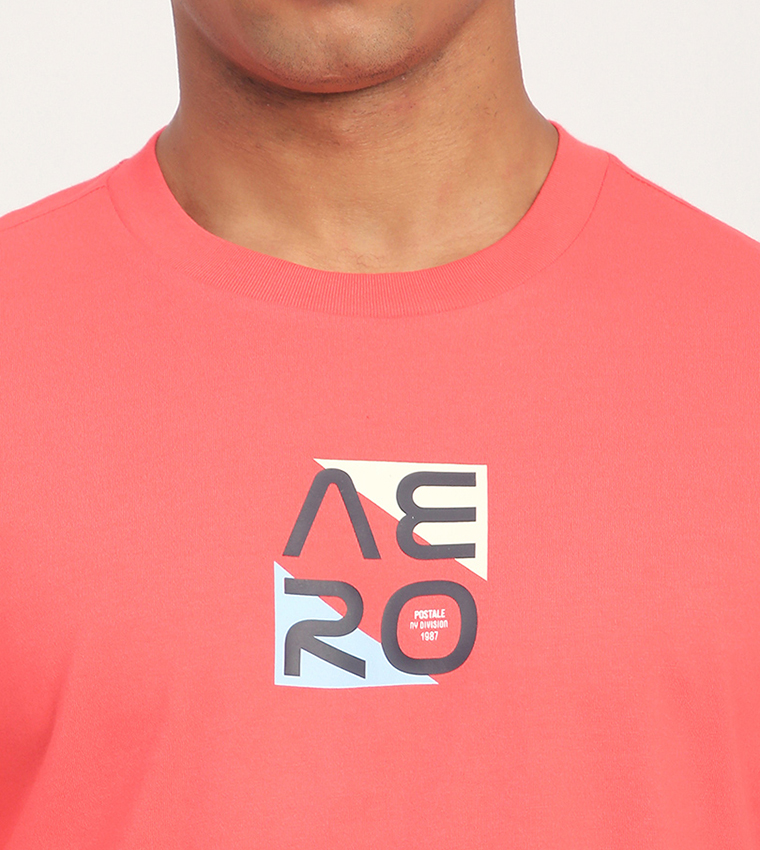 Aero Men's Logo Printed Short Sleeves T-Shirt