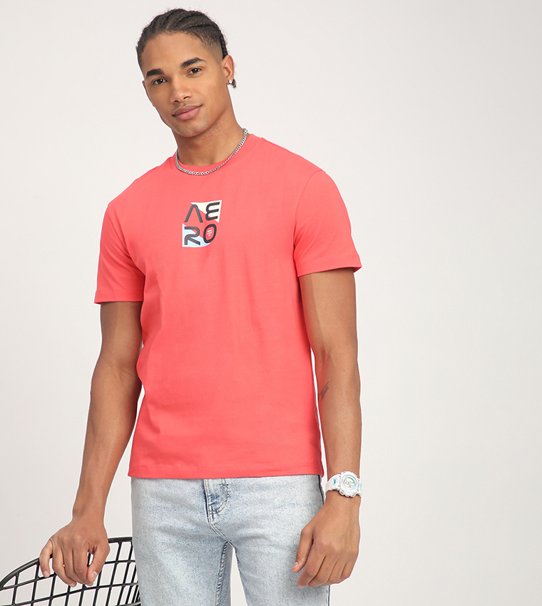 Aero Men's Logo Printed Short Sleeves T-Shirt
