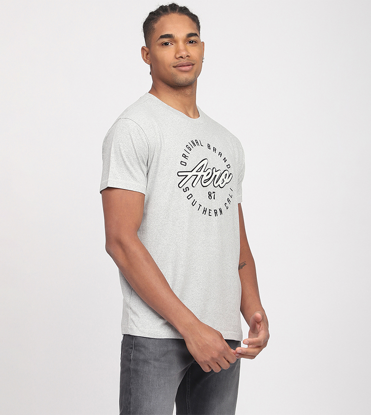 Aero Men's Logo Embroidered T-Shirt