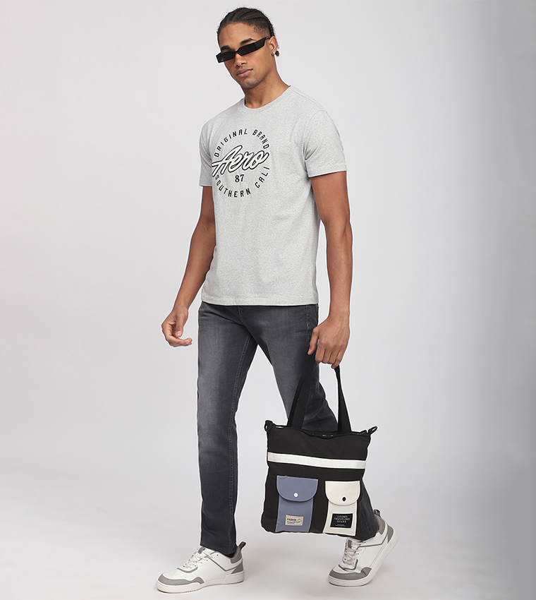 Aero Men's Logo Embroidered T-Shirt
