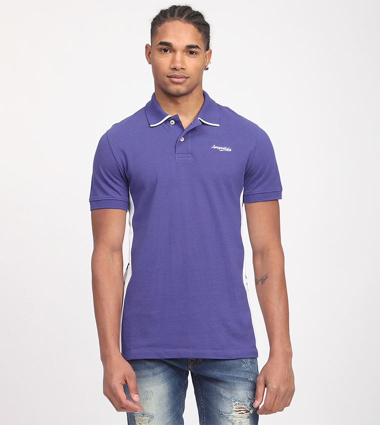 Aero Men's Logo Embroidered T-Shirt