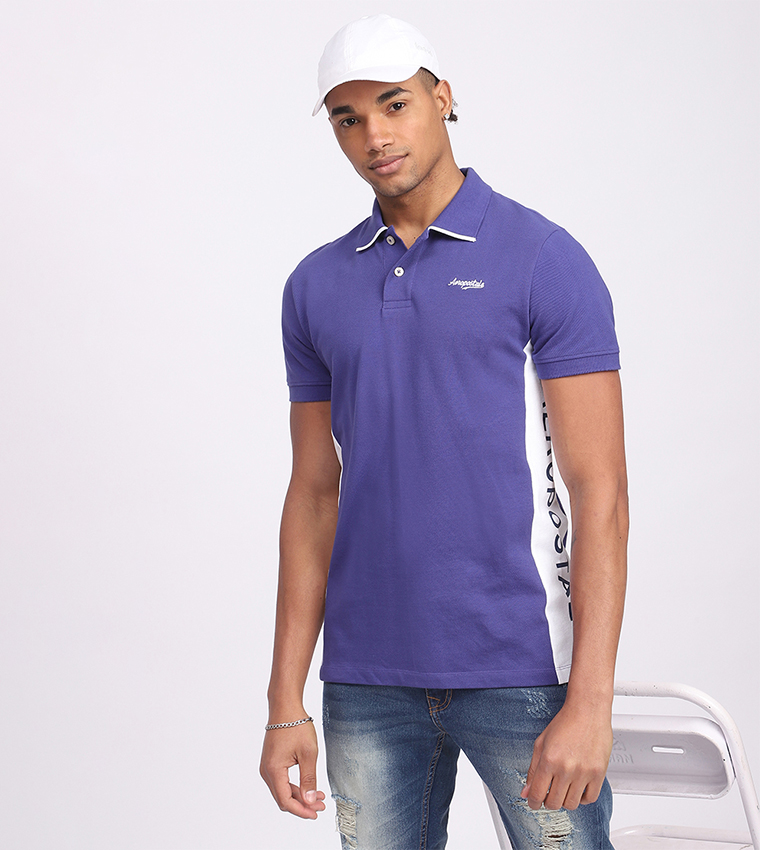 Aero Men's Logo Embroidered T-Shirt