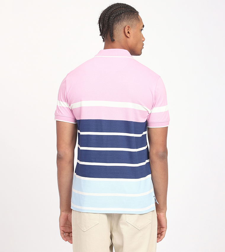 Aero Men's Color Block Polo T-Shirt