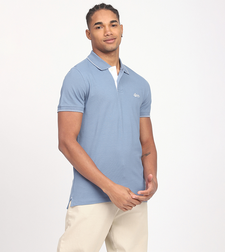 Aero Men's Logo Embroidered Polo T-Shirt