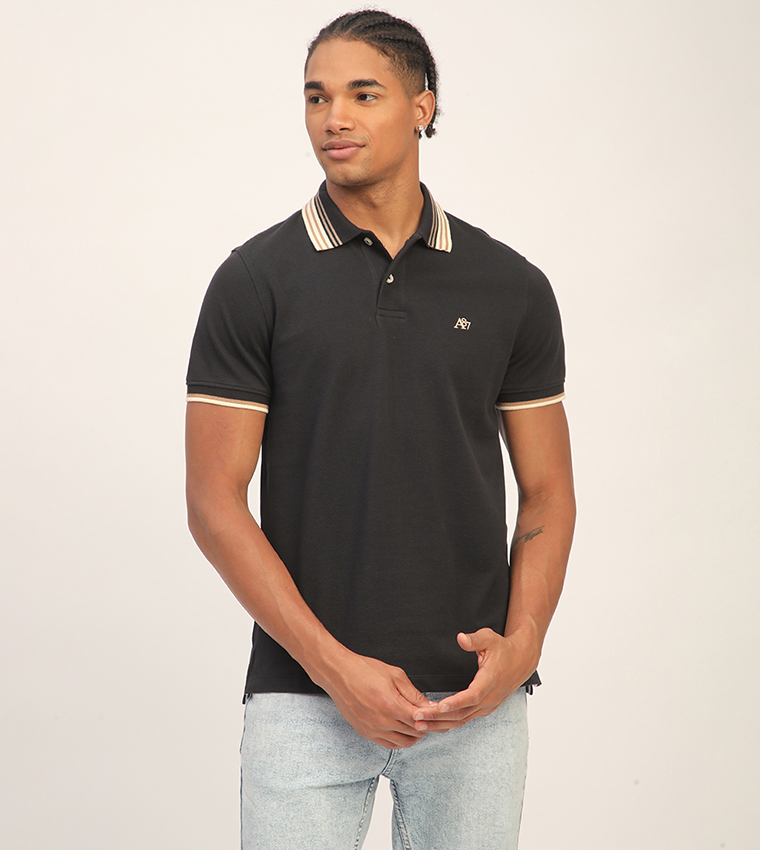 Aero Men's Logo Embroidered Short Sleeves T-Shirt