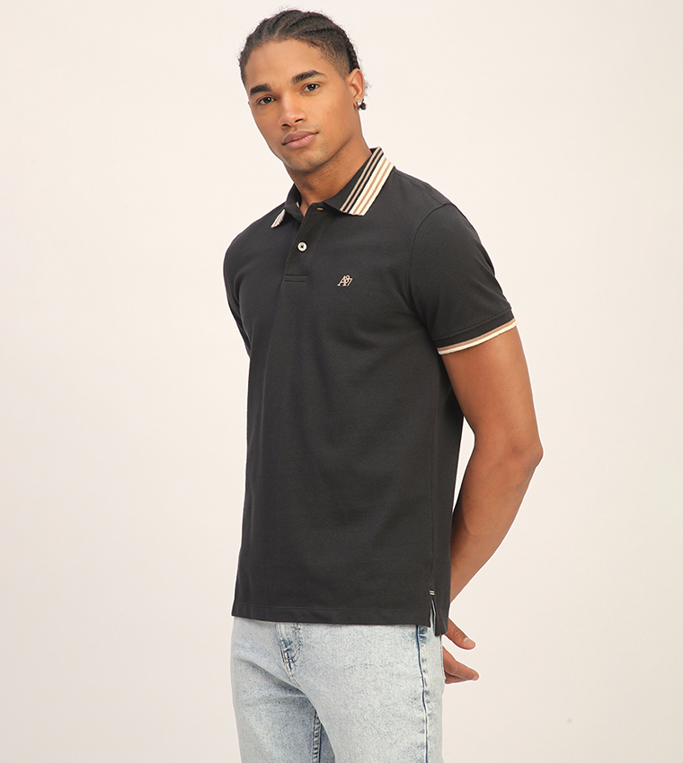 Aero Men's Logo Embroidered Short Sleeves T-Shirt