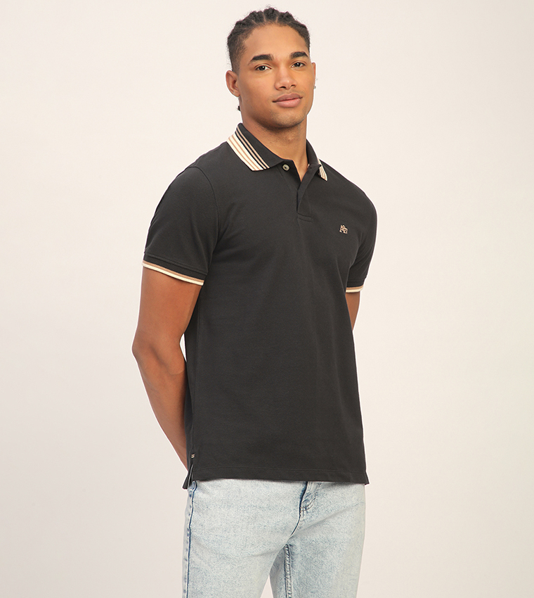 Aero Men's Logo Embroidered Short Sleeves T-Shirt