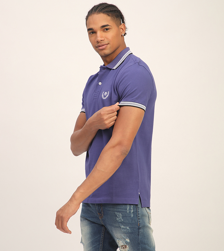 Aero Men's Logo Embroidered Short Sleeves T-Shirt